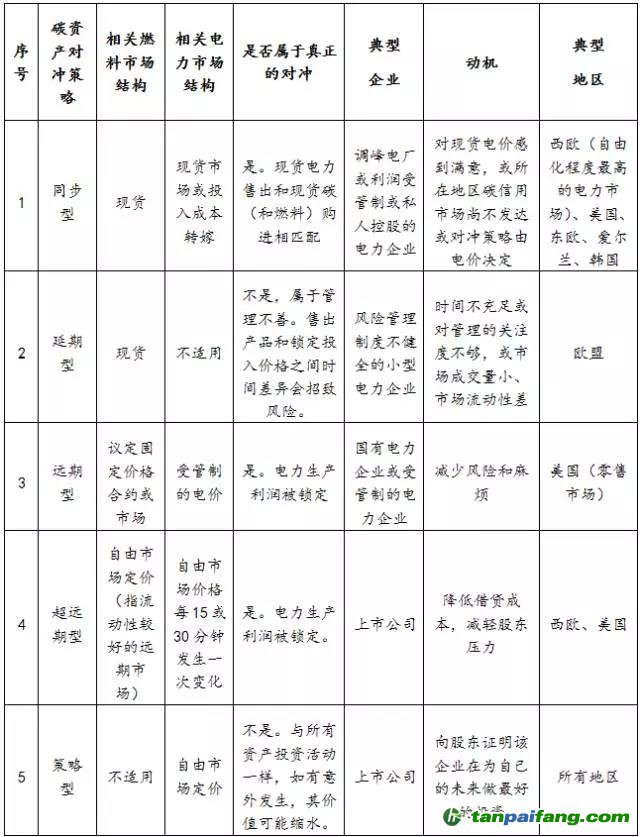 電力企業(yè)碳對沖策略