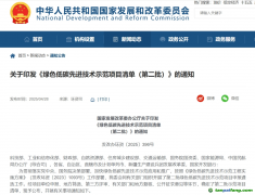 黑龍江1個項目入選綠色低碳先進技術示范項目清單（第二批）